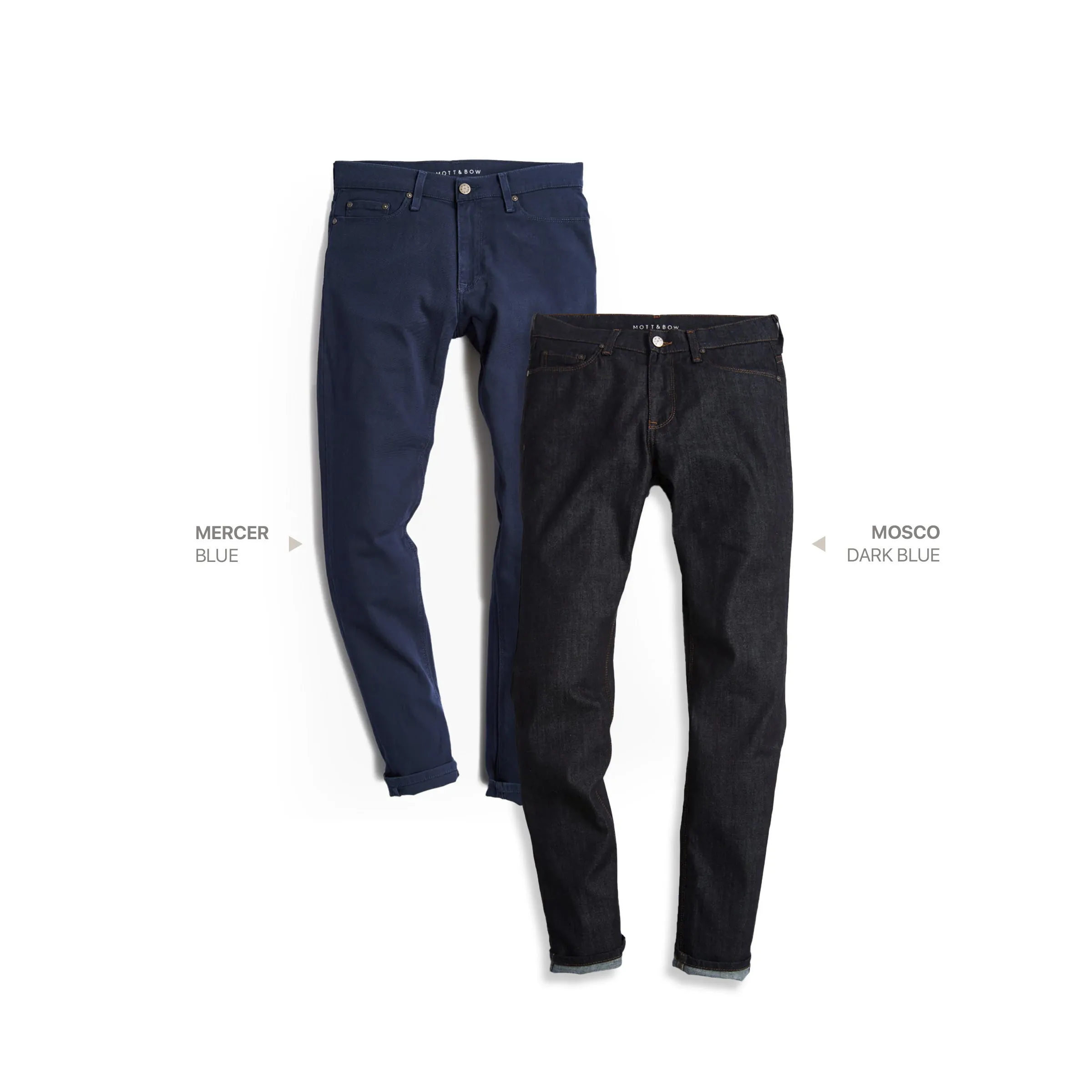 Straight Mercer Blue and Mosco Dark Blue 2-Pack Jeans