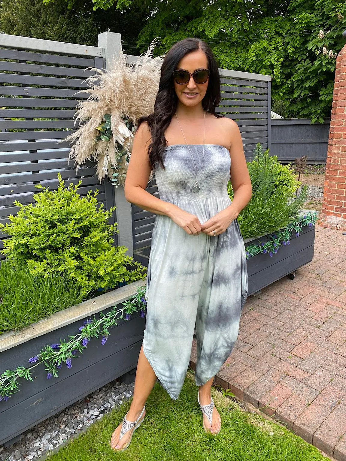 Strapless Tie Dye Jumpsuit Amy