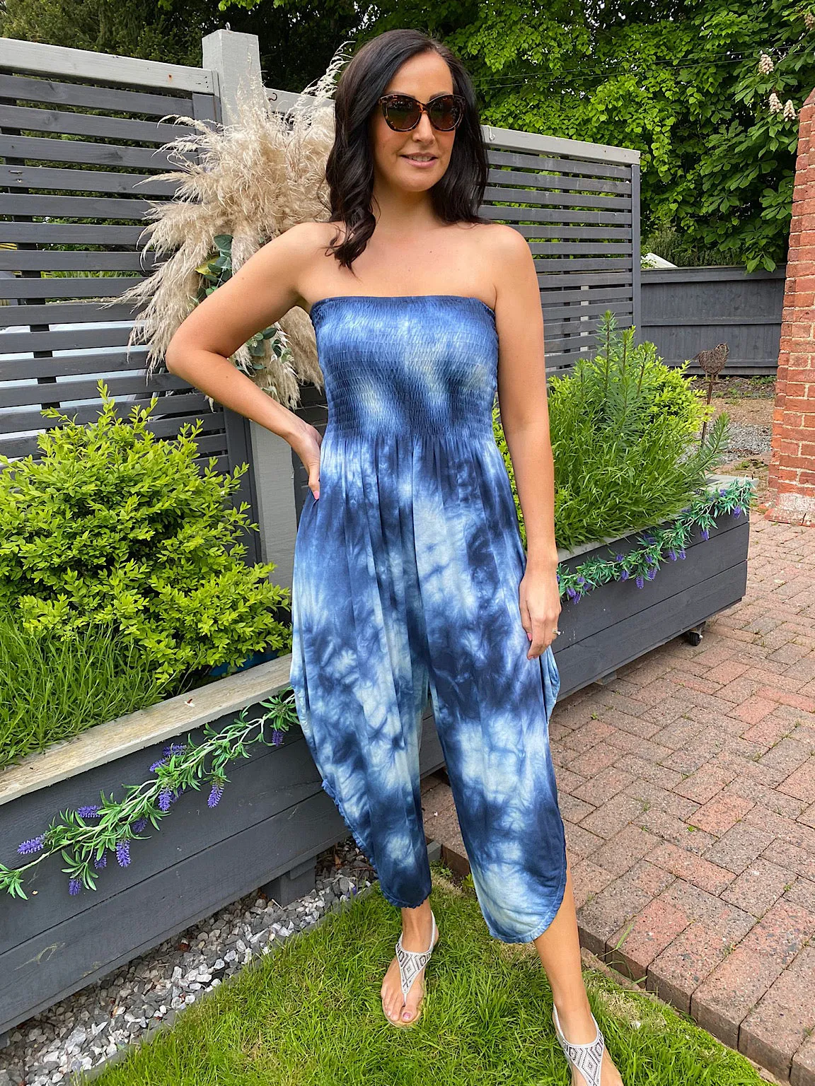 Strapless Tie Dye Jumpsuit Amy