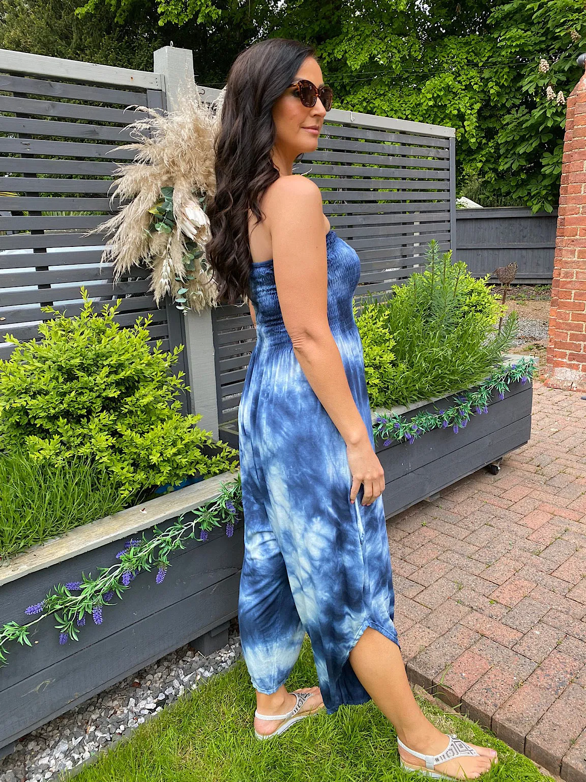 Strapless Tie Dye Jumpsuit Amy