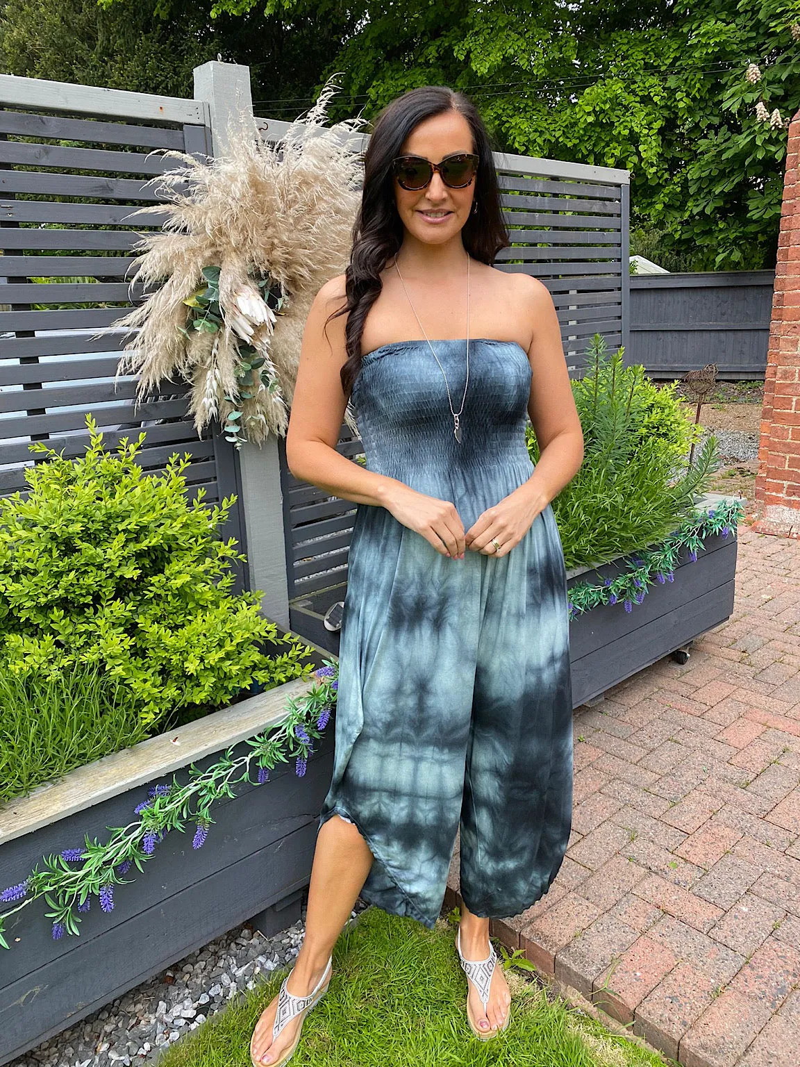 Strapless Tie Dye Jumpsuit Amy