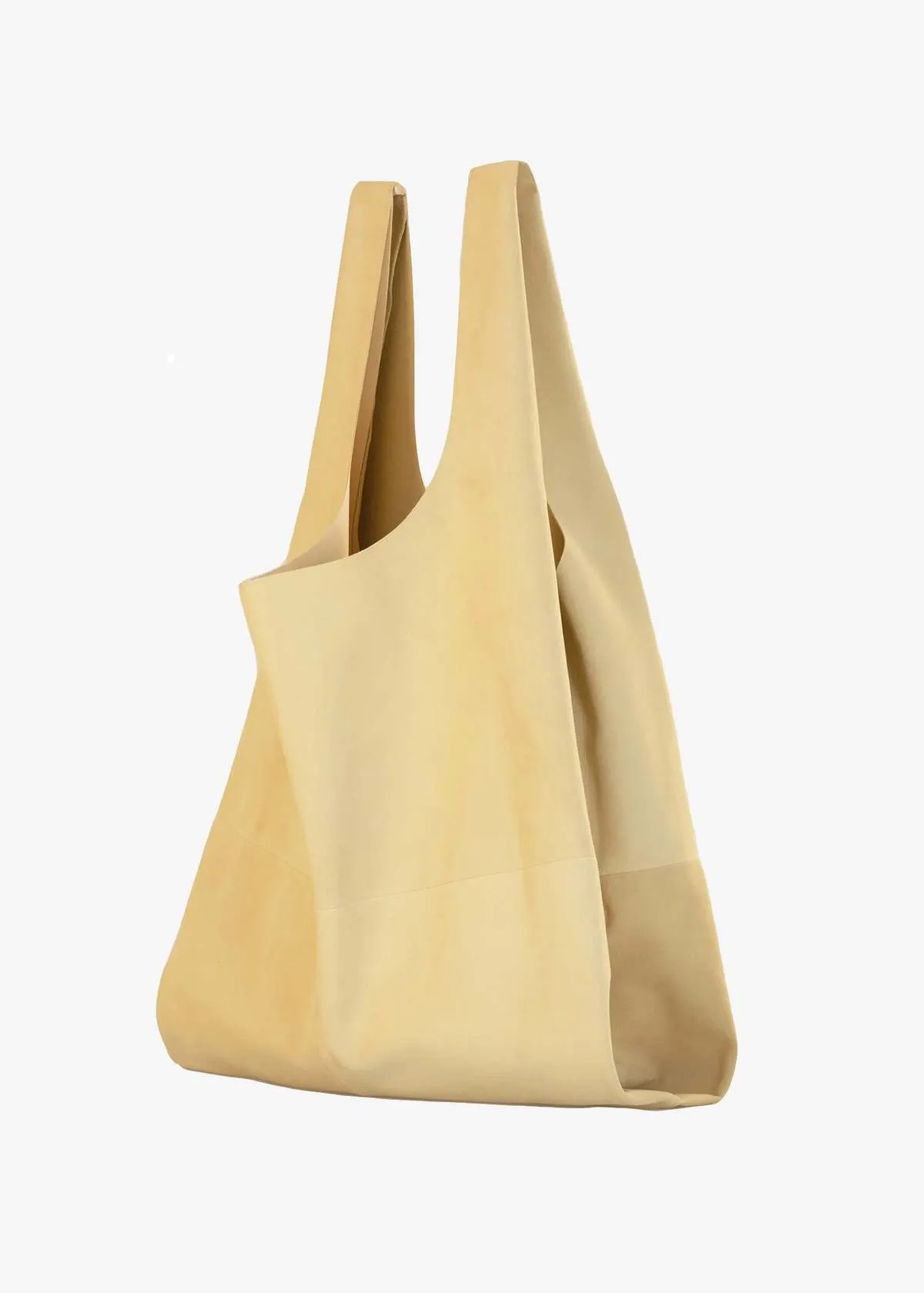 Suede Bag - Graphite/Yellow