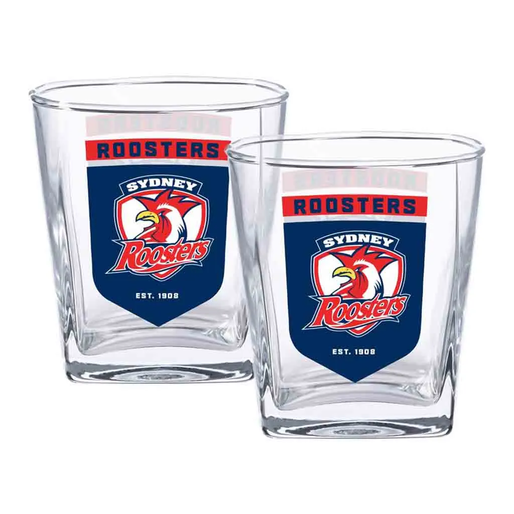 Sydney Roosters 2-Pack Spirit Glasses