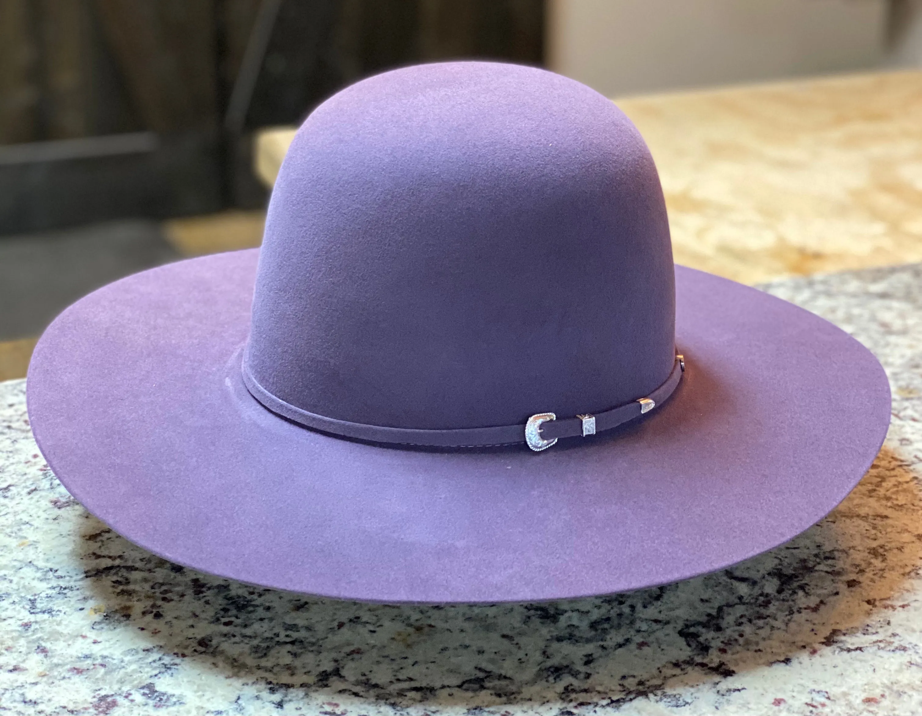 Tacchino - Open Crown Felt Hat - Lilac