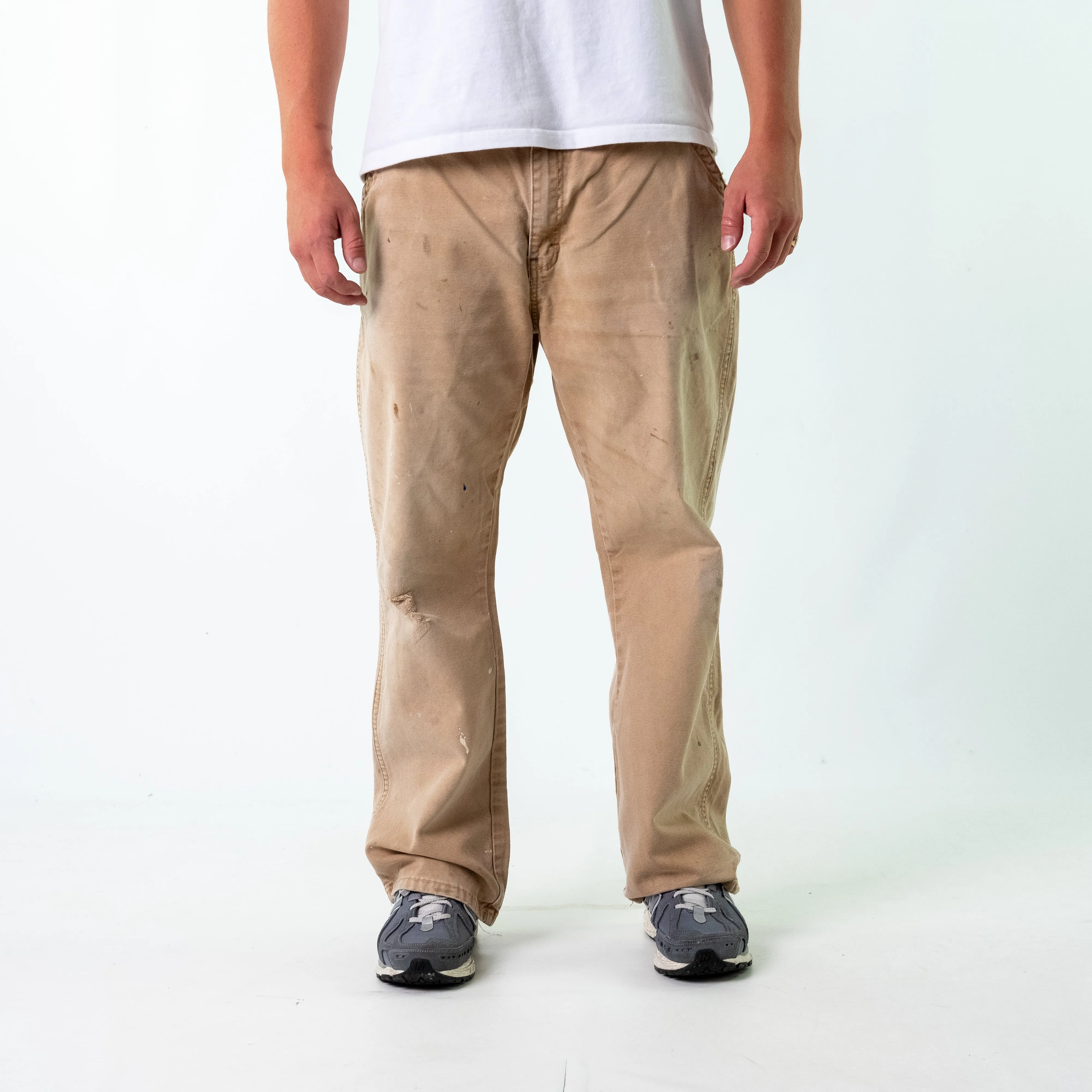 Tan 90s Dickies Denim Jeans Baggy Pants (36x30)