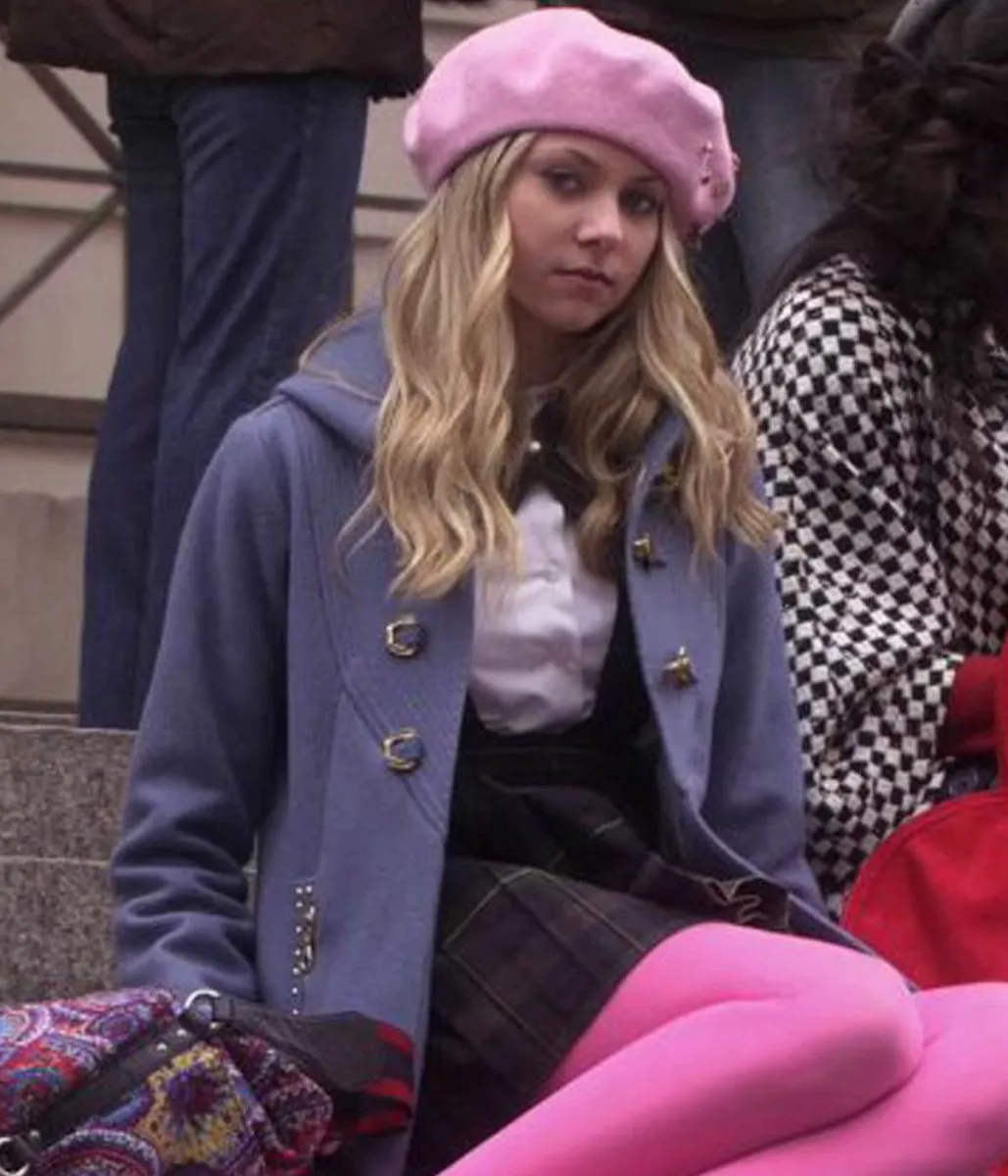 Taylor Momsen Gossip Girl Grey Toggle Hooded Jacket