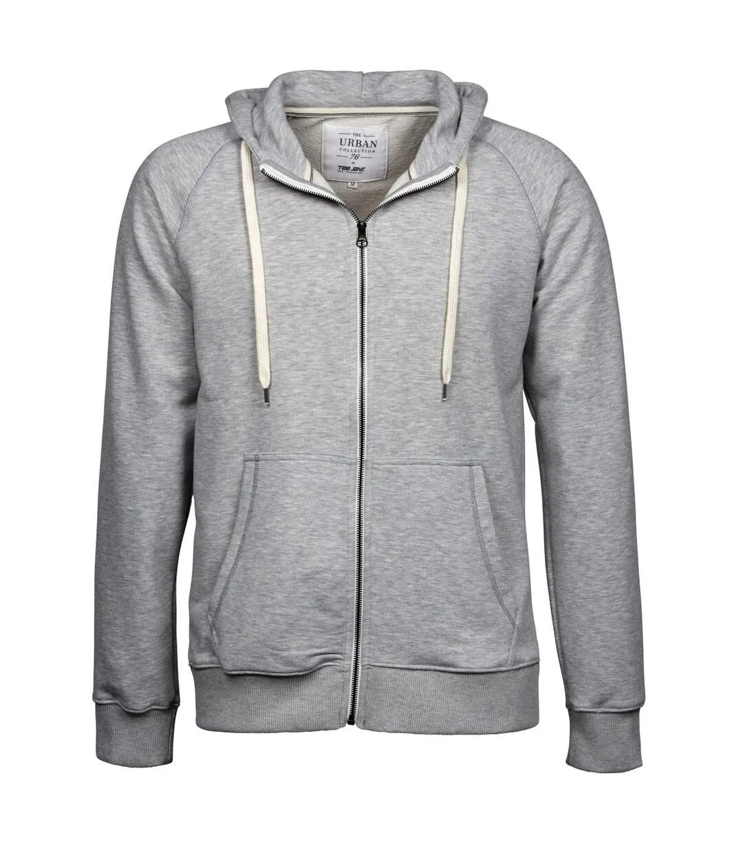 Tee Jays Mens Urban Zip Hoodie/Hoody (Heather Grey) - UTBC3315