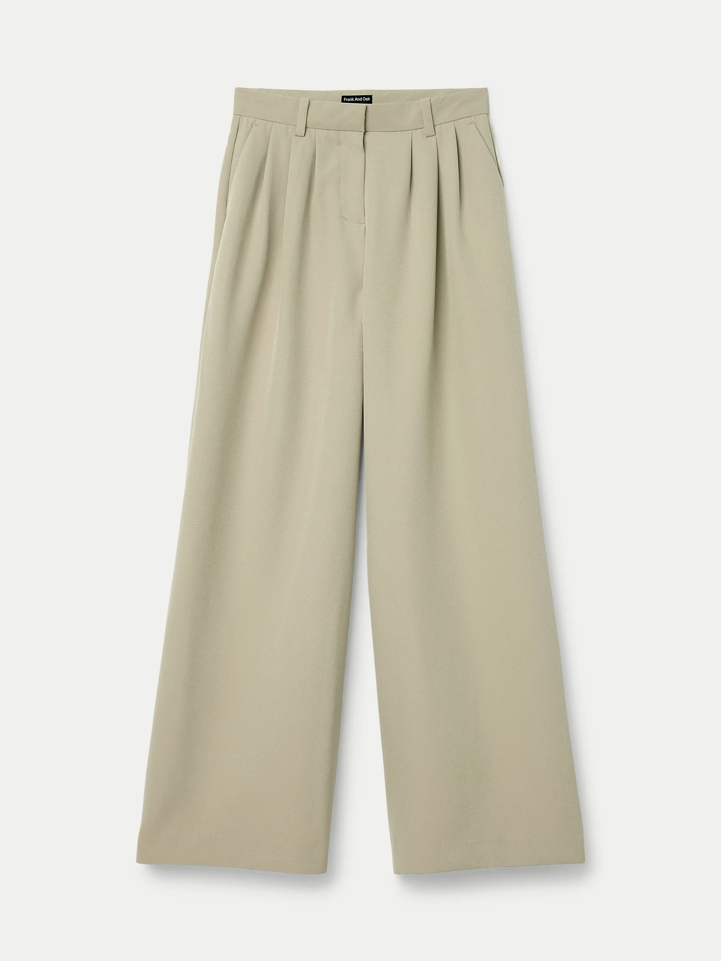 The Carmen Ultra-Wide Pant  in Light Greige