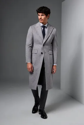 The Carter Peak Coat - Lt Grey Wool (Long)