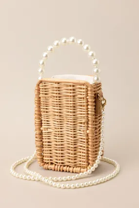 The Shoreline Natural Pearl Bamboo Bag