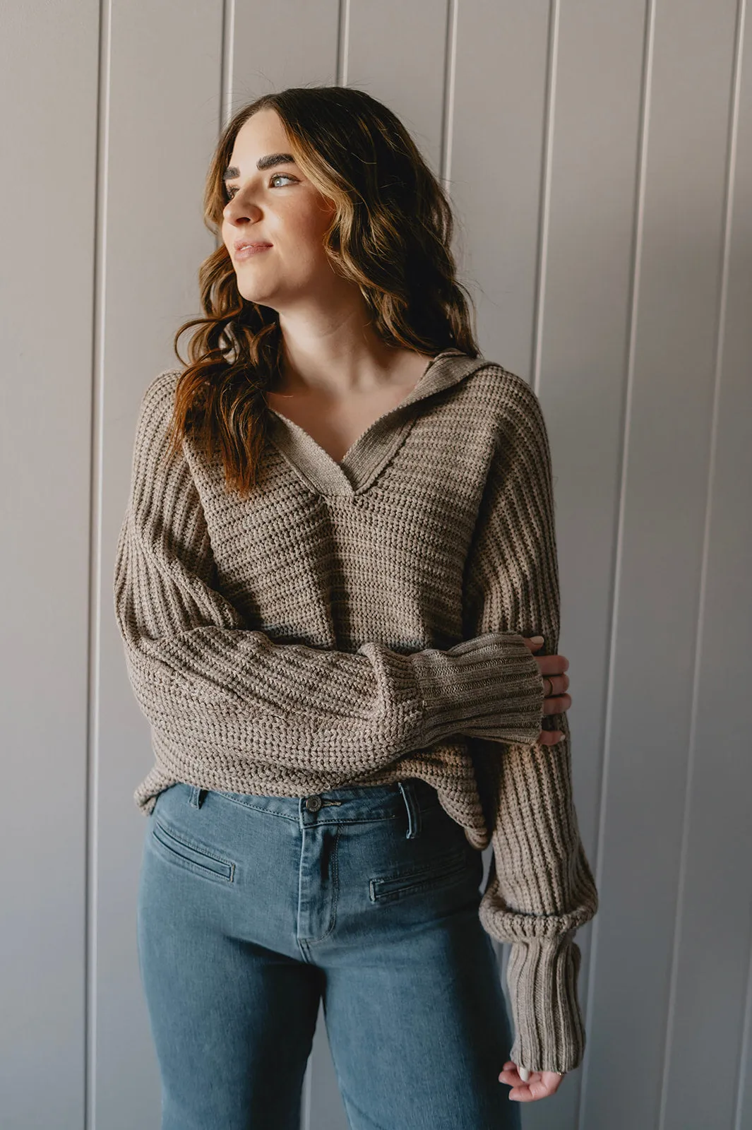 The Sierra Sweater - Taupe