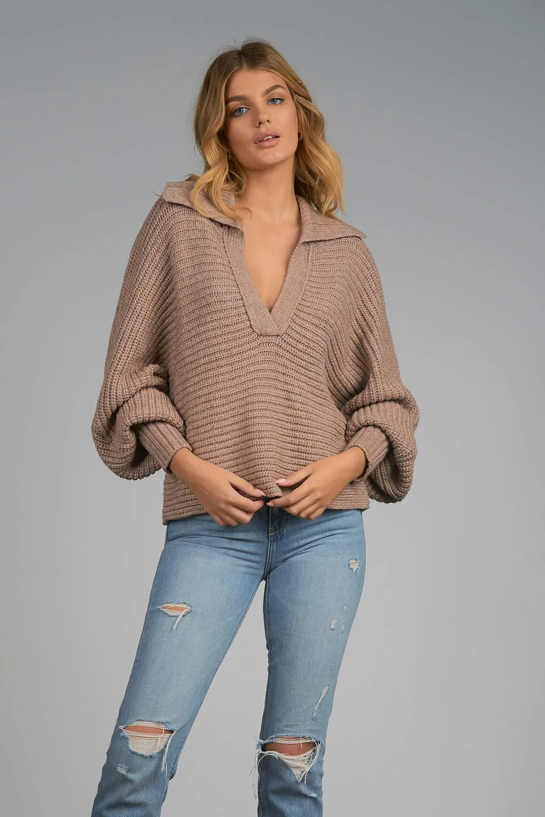 The Sierra Sweater - Taupe