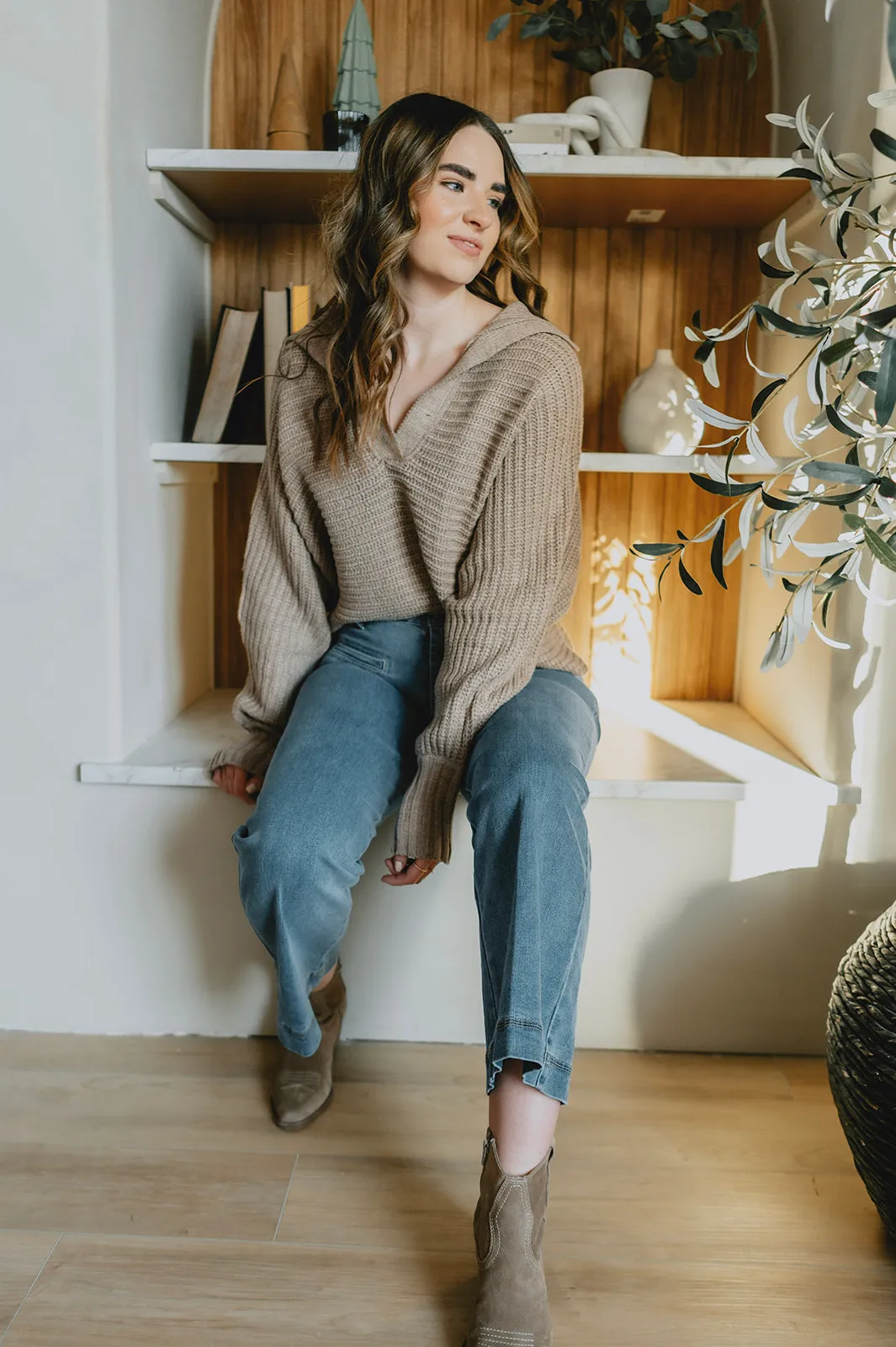 The Sierra Sweater - Taupe