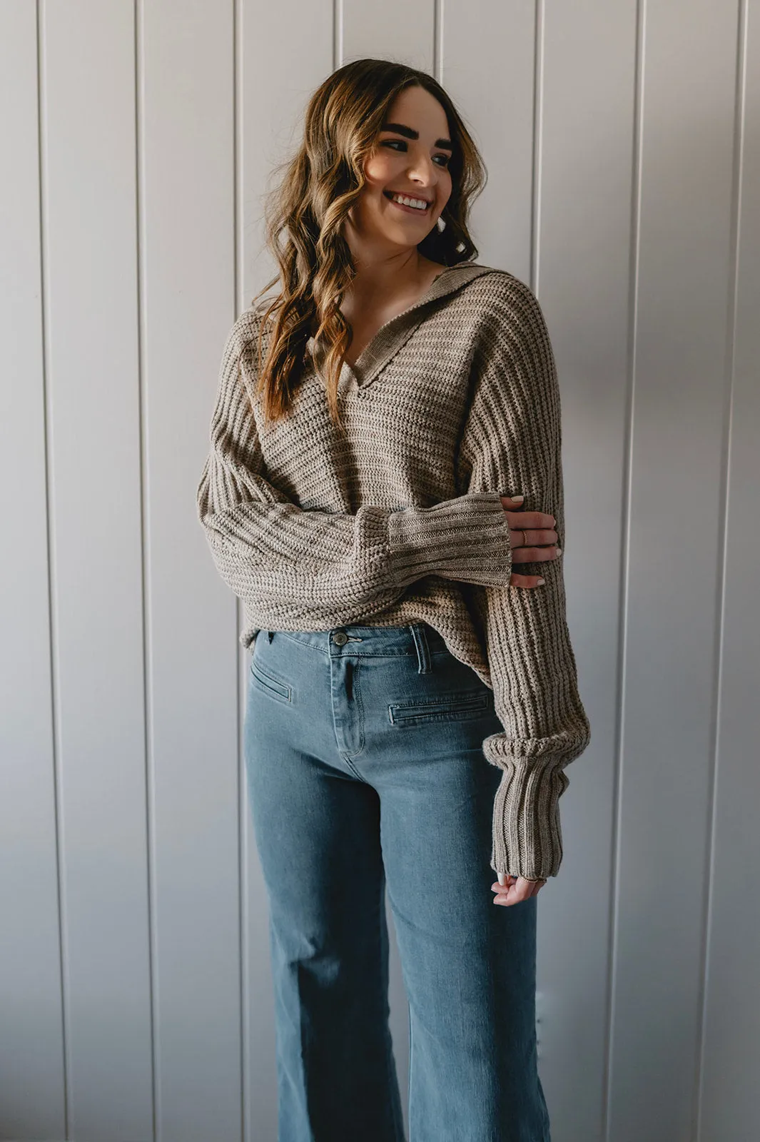 The Sierra Sweater - Taupe