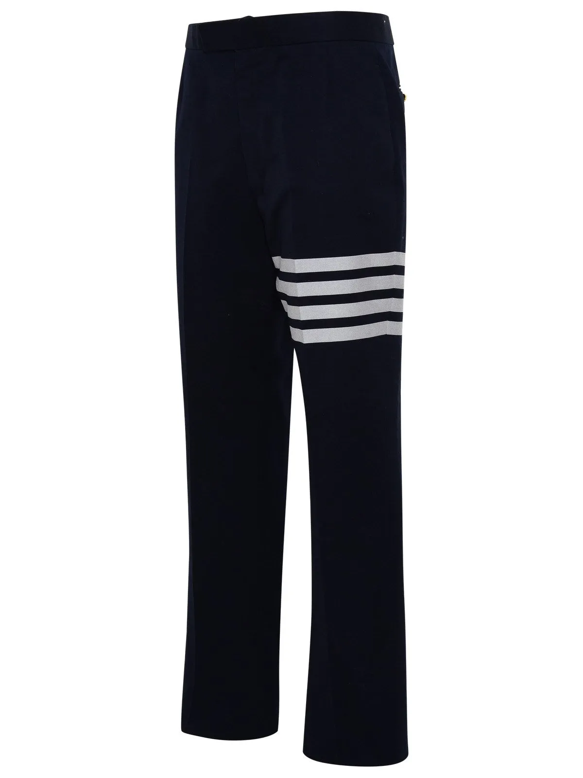 Thom Browne 4-Bar Turn-Up Hem Tailored Trousers