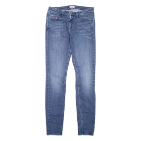 TOMMY HILFIGER Womens Jeans Blue Regular Skinny Stone Wash W30 L32