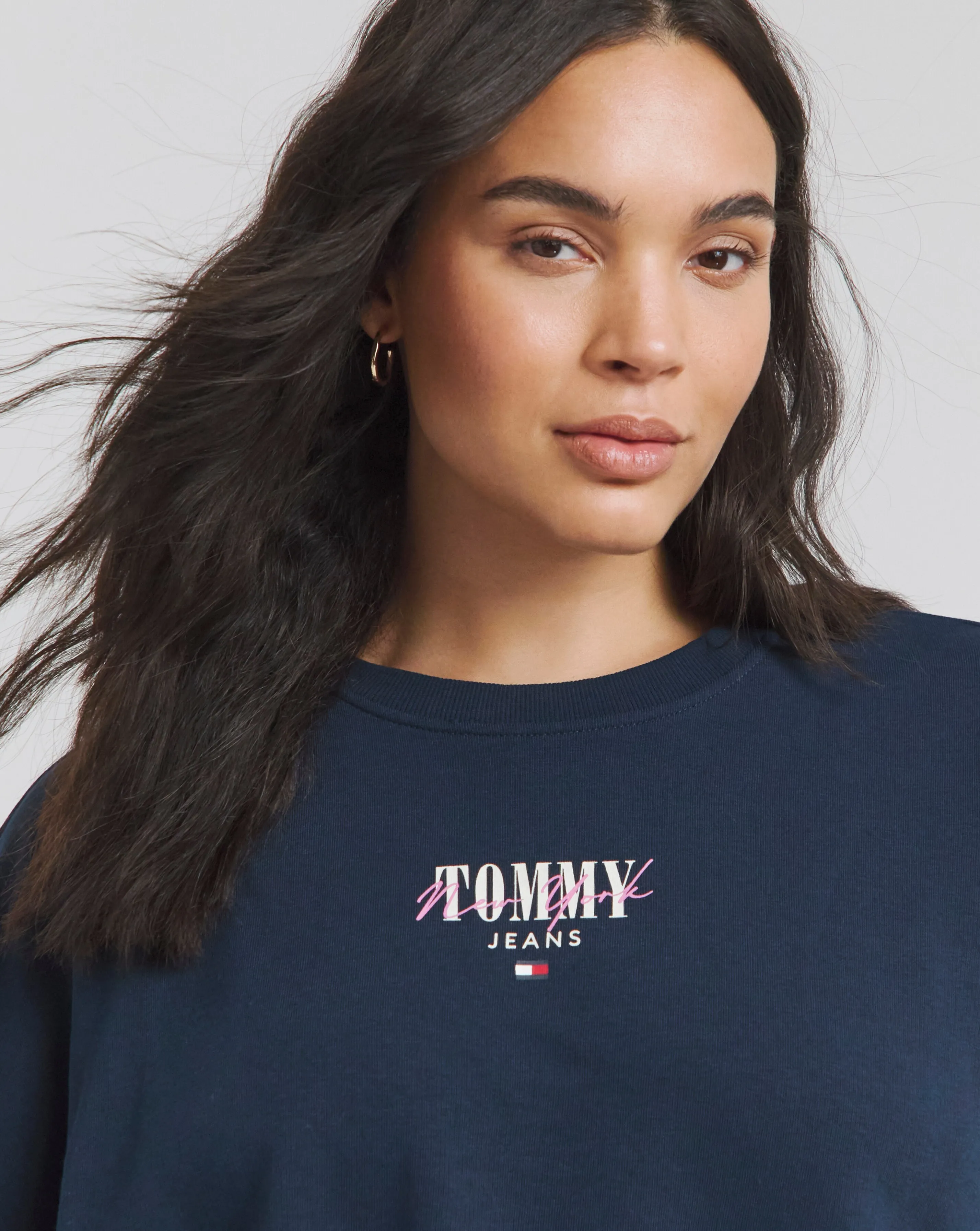 Tommy Jeans Relaxed Essential Logo Jumper | Simply Be