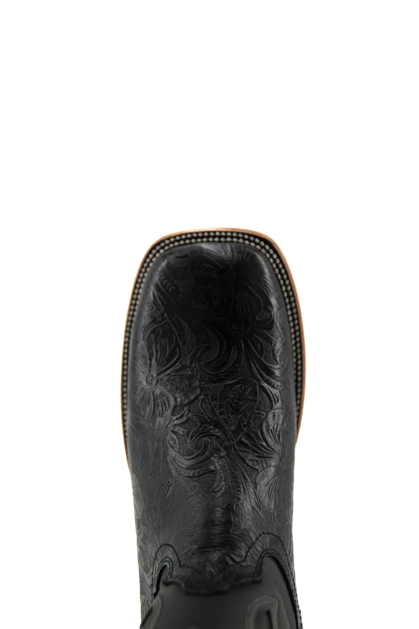 Tooled Cincelado Square Toe Cowboy Boot FINAL SALE