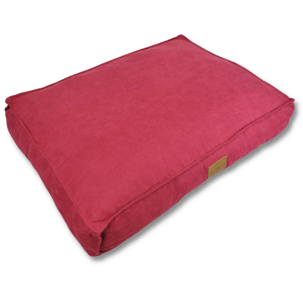 Topmast Hondenkussen - Velours Soft Serie - Fuchsia - Maat L - 97 x 68 x 20 cm