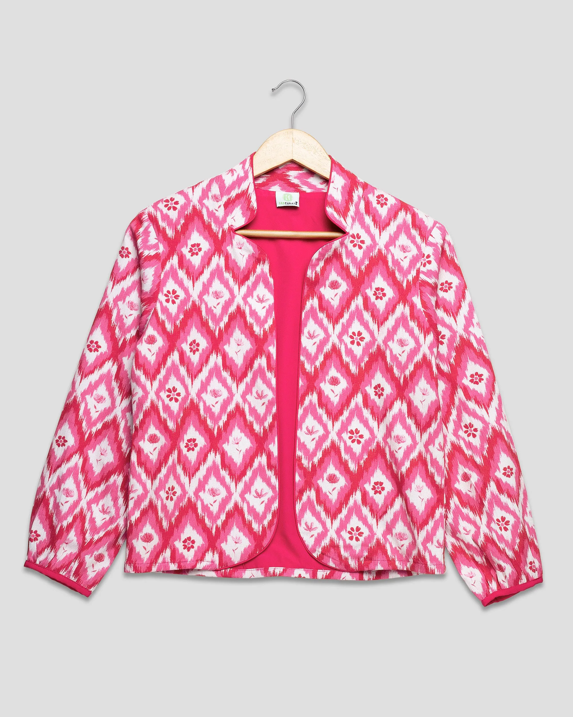 Trendy Ikkat Printed Women'S Jacket