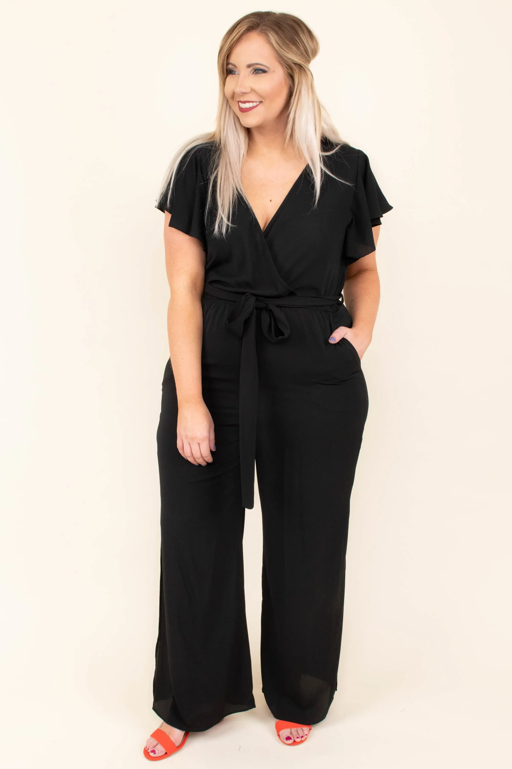 Try Not To Stare Jumpsuit, Black