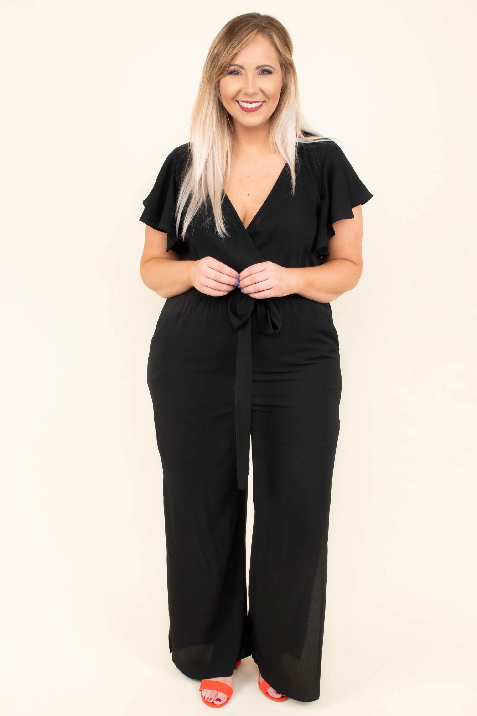 Try Not To Stare Jumpsuit, Black