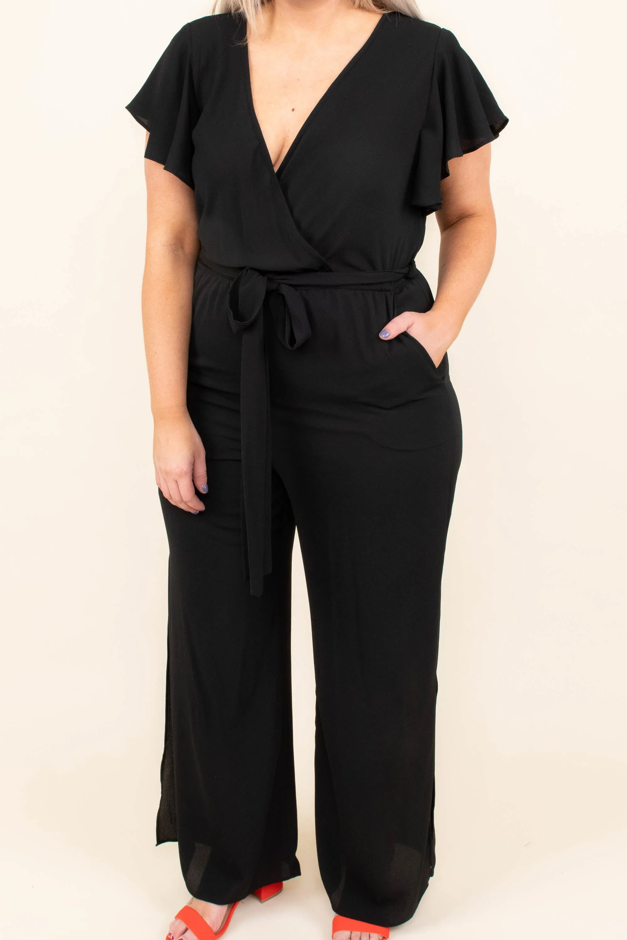 Try Not To Stare Jumpsuit, Black