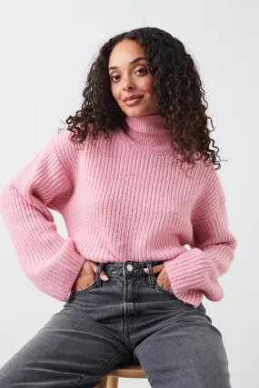 Turtleneck knit sweater