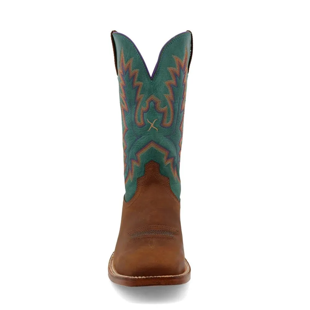 Twisted X Women's Cinnamon and Turquoise 11 Tech X Western Cowgirl Boot WXTL001