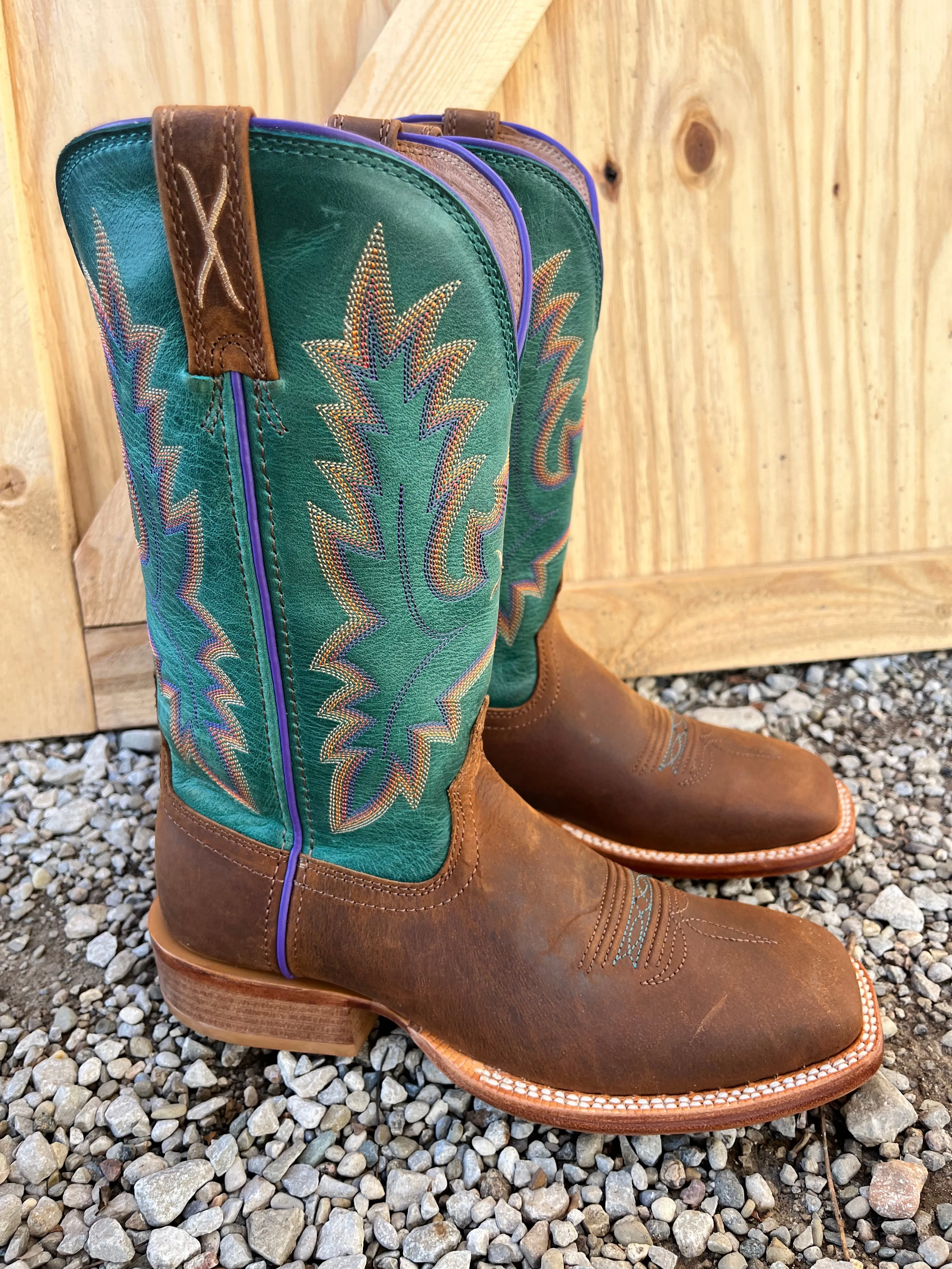 Twisted X Women's Cinnamon and Turquoise 11 Tech X Western Cowgirl Boot WXTL001