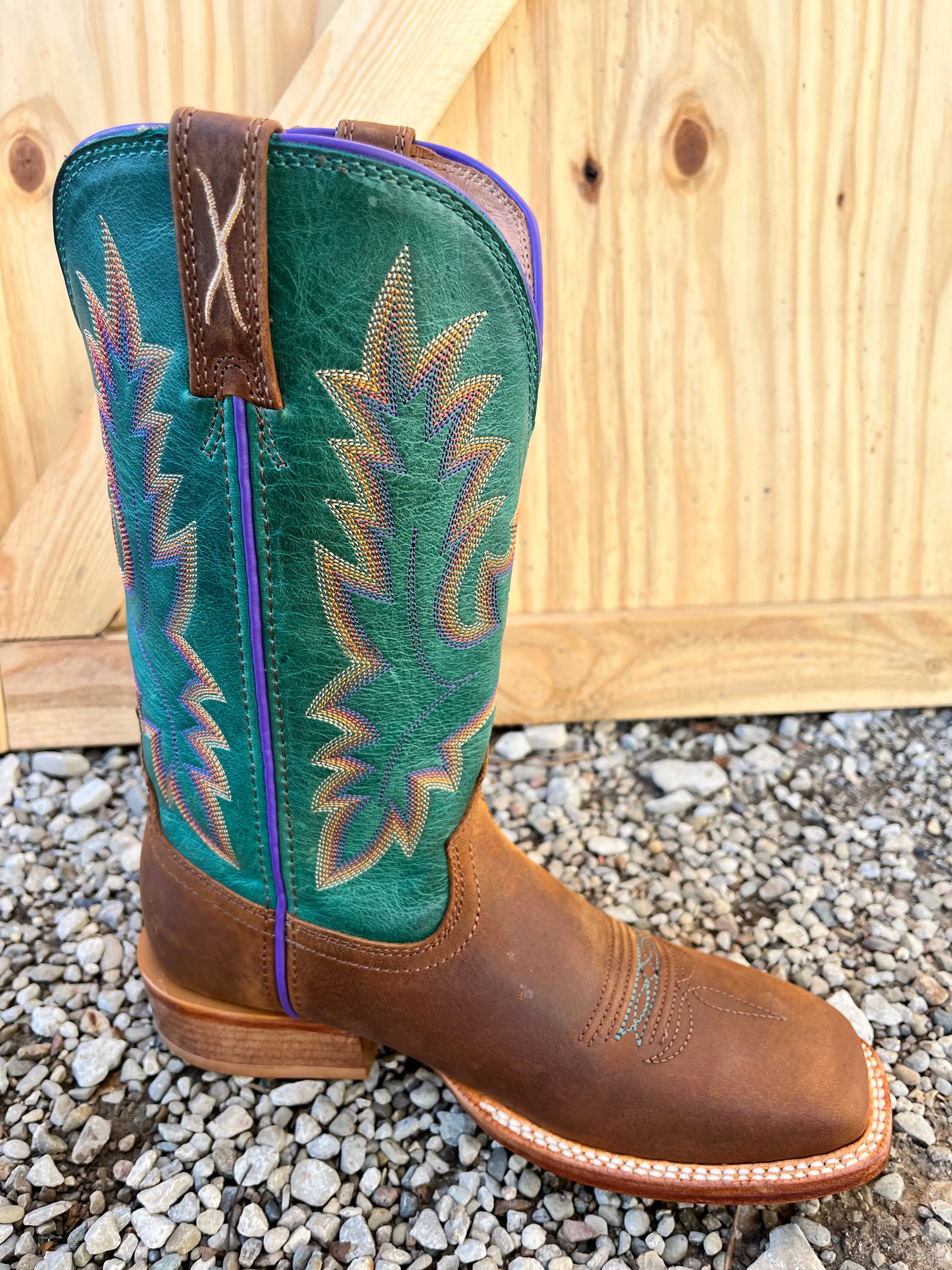 Twisted X Women's Cinnamon and Turquoise 11 Tech X Western Cowgirl Boot WXTL001