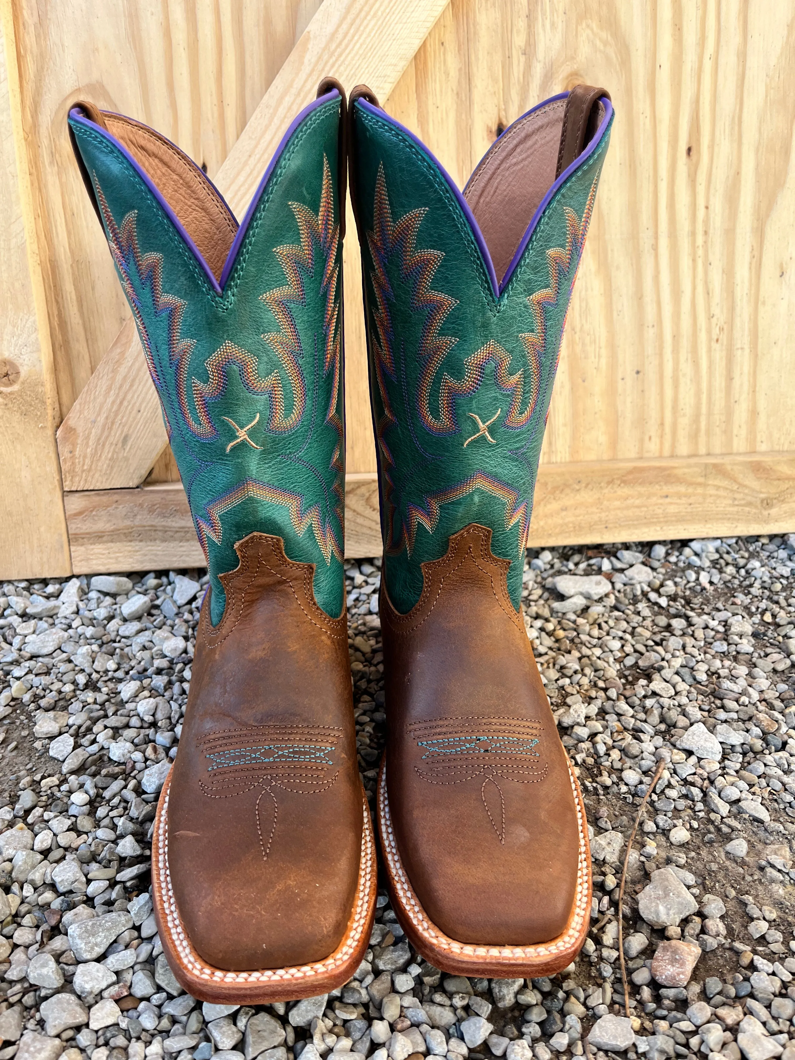 Twisted X Women's Cinnamon and Turquoise 11 Tech X Western Cowgirl Boot WXTL001