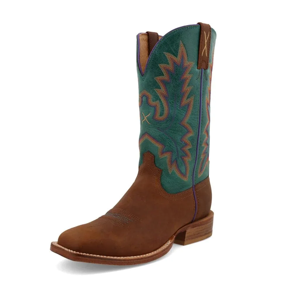 Twisted X Women's Cinnamon and Turquoise 11 Tech X Western Cowgirl Boot WXTL001