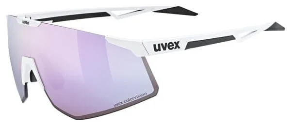 Uvex Pace Perform S CV White/Mirror Pink Glasses