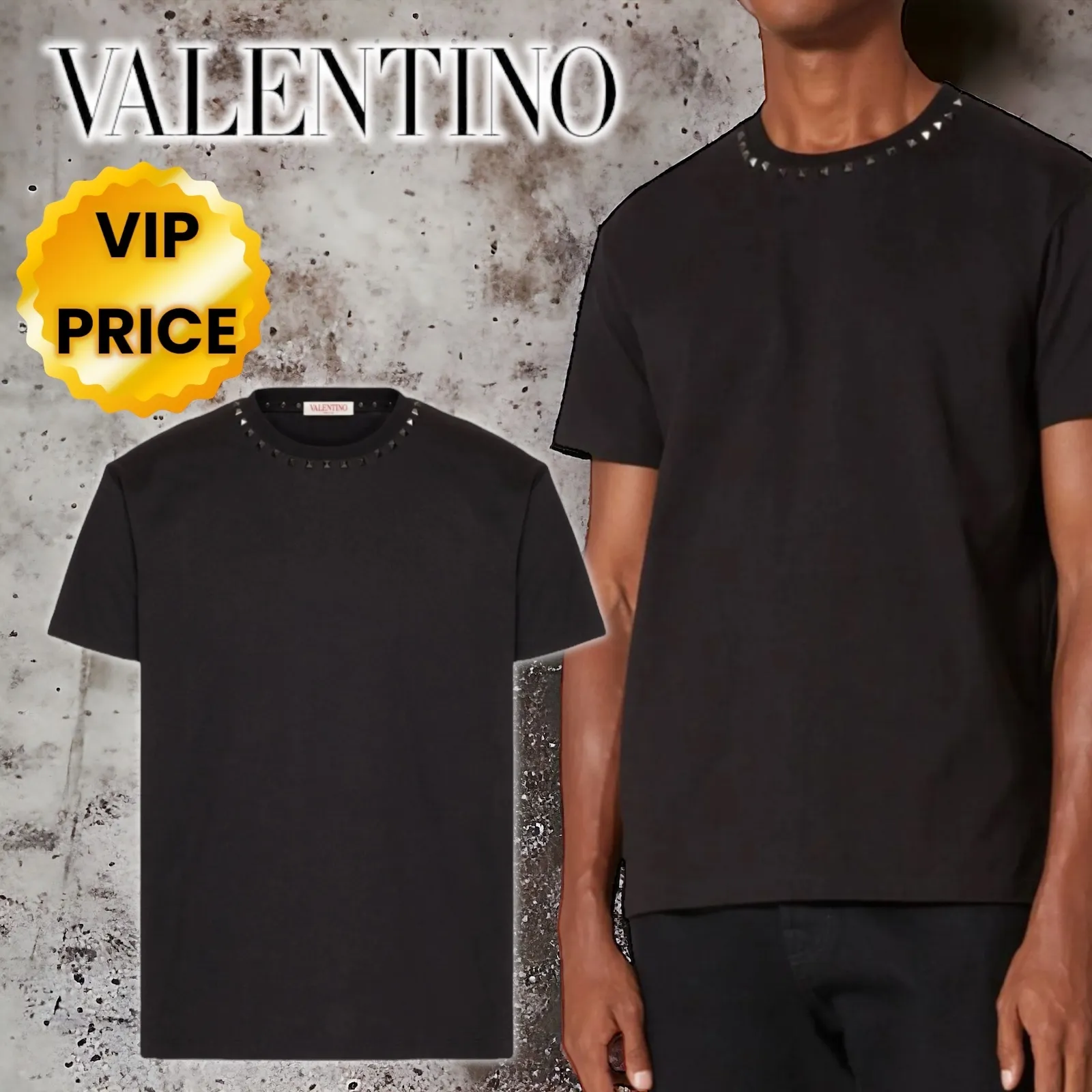 VALENTINO  |Studded Luxury T-Shirts