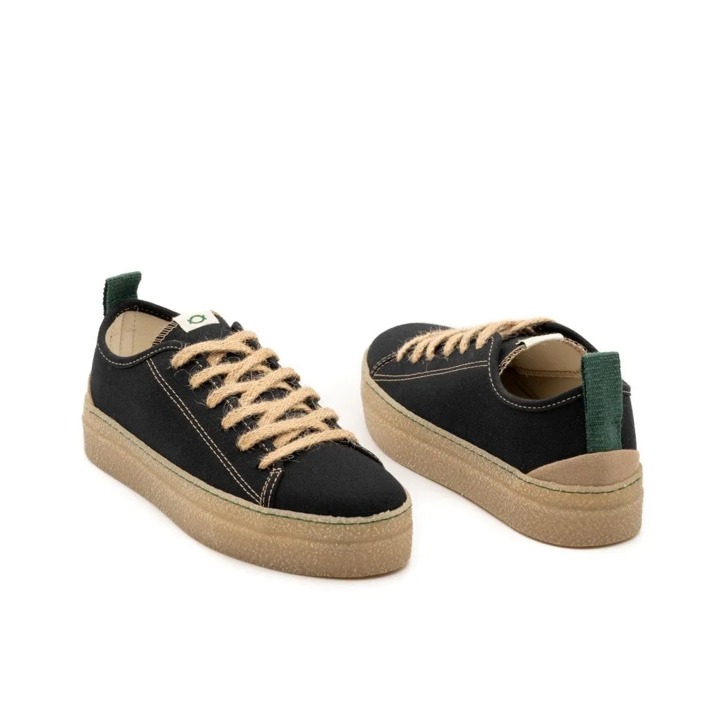 Vegan sneaker black FIO001