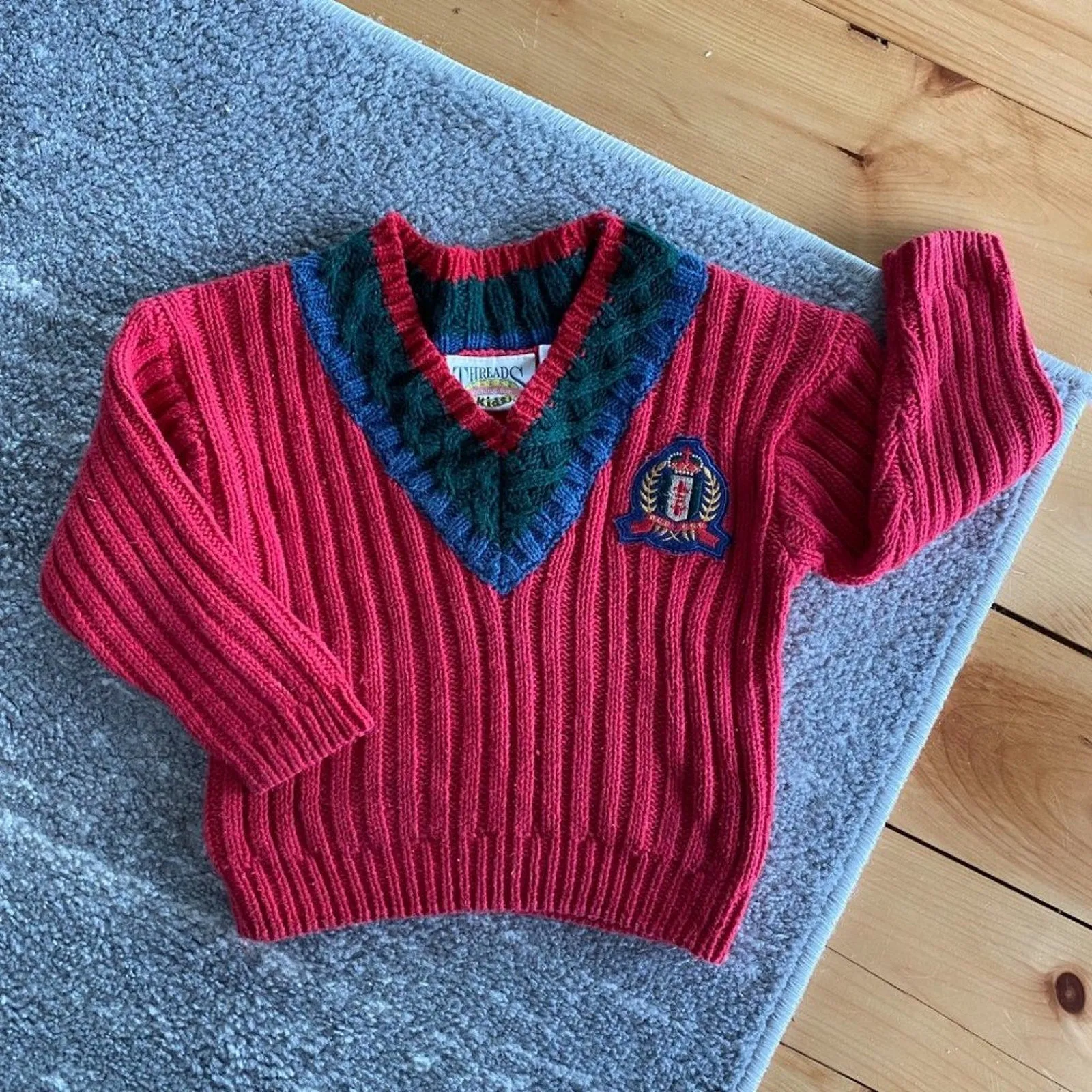 Vintage 90s Threads Clothing for Kids Sweater 4T