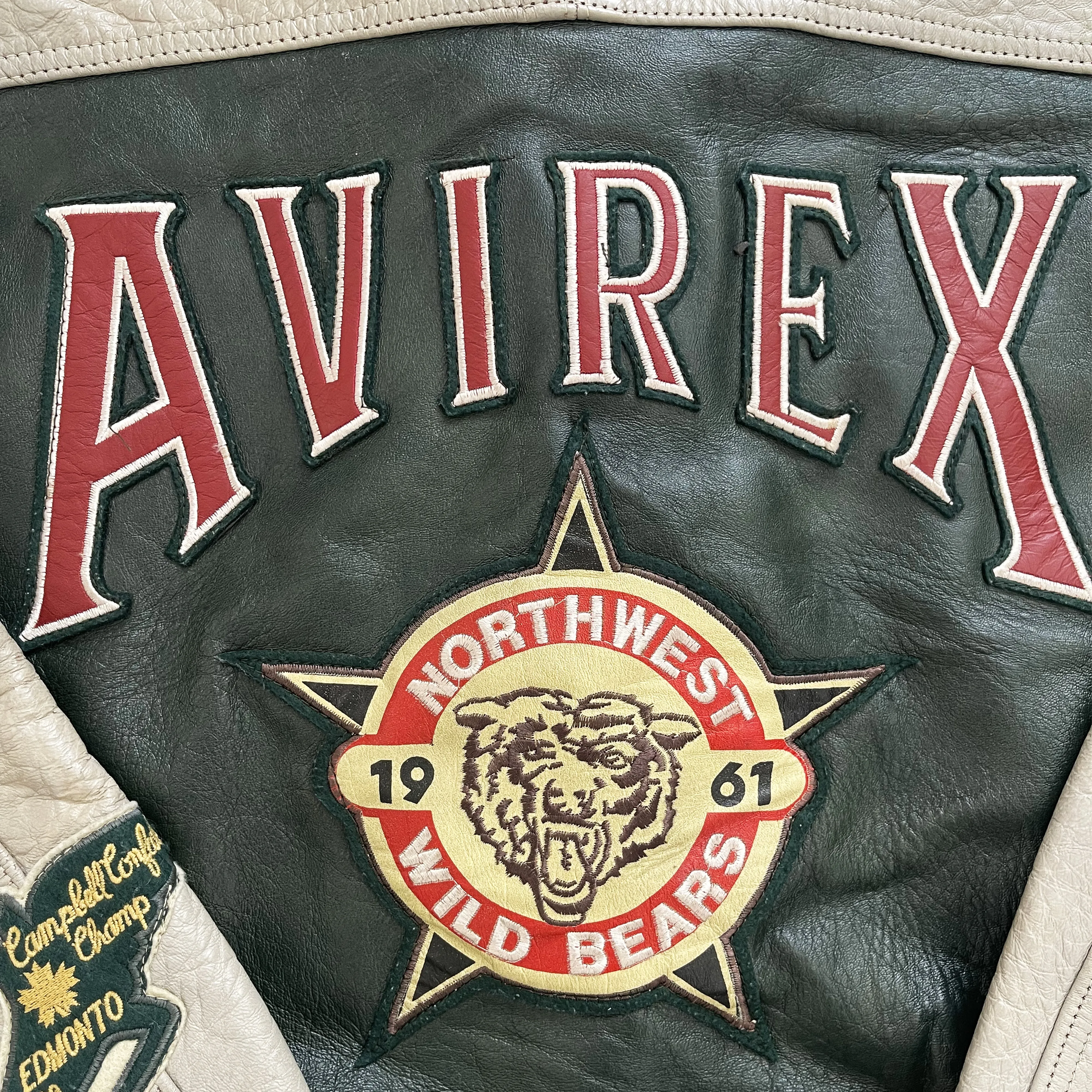 Vintage Avirex Leather Varsity Jacket