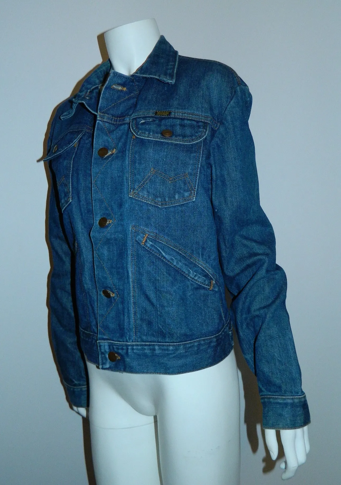 vintage denim MAVERICK Blue Bell jean jacket size 38