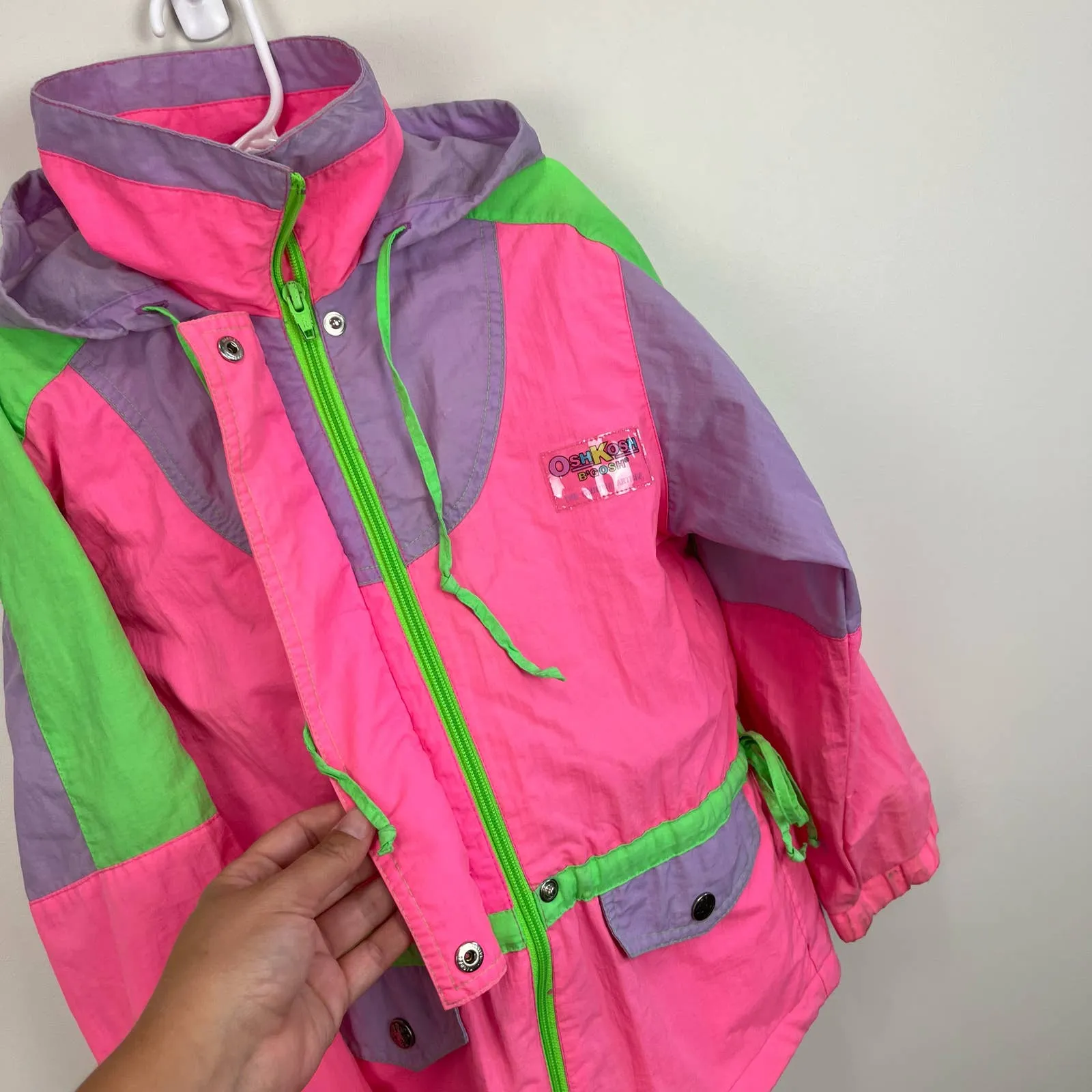 Vintage OshKosh B/gosh Girls Windbreaker Jacket 6