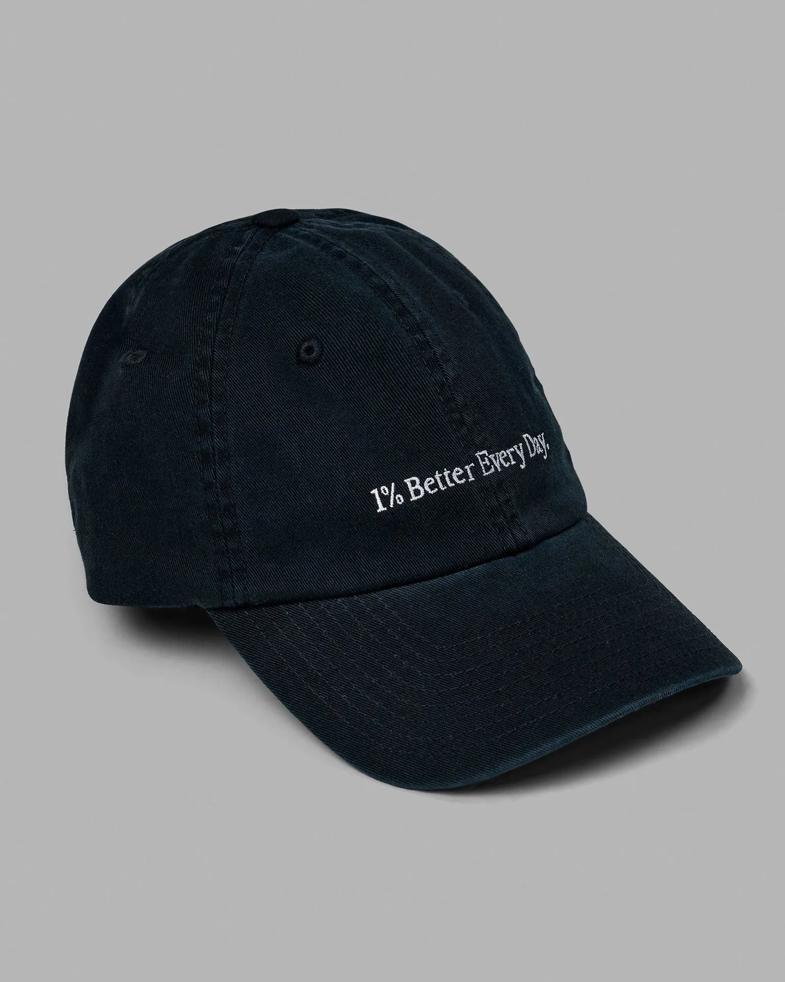 Washed 1% Better Hat - Black-White