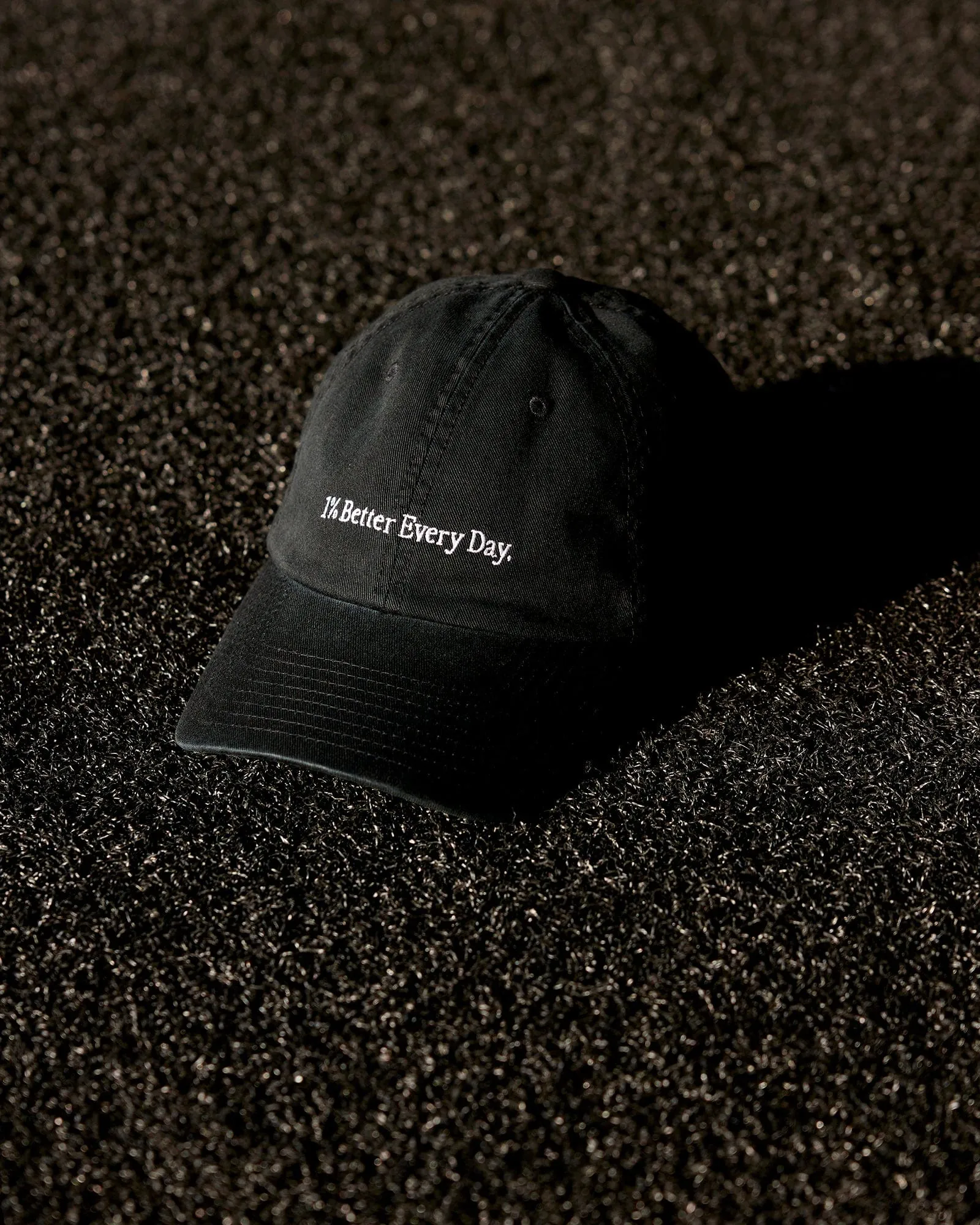 Washed 1% Better Hat - Black-White