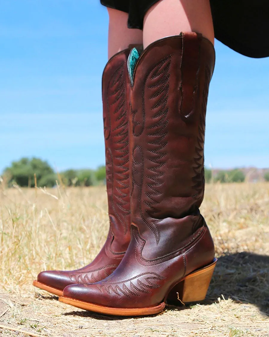 Women's Embroidery Western Boots