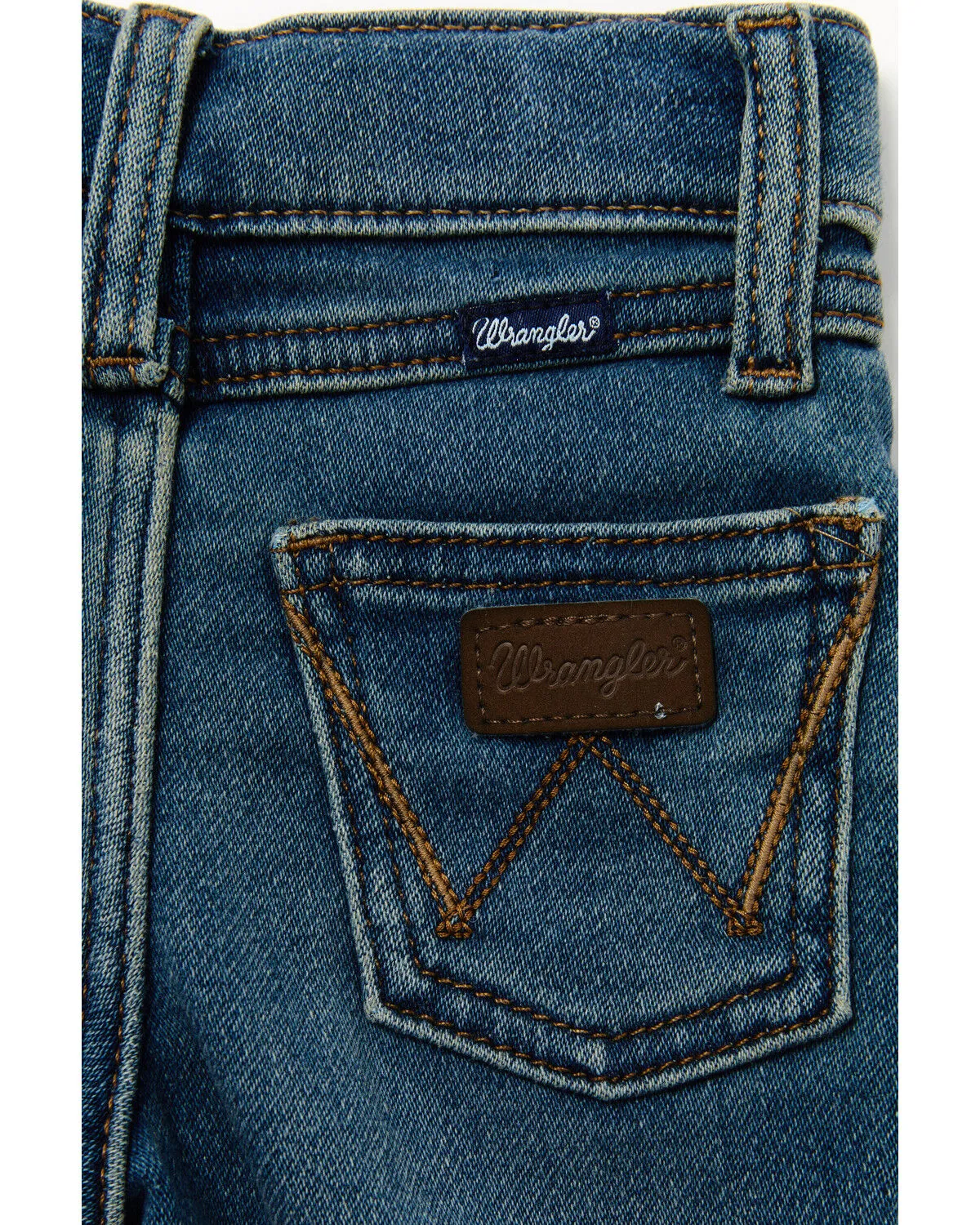 Wrangler Infant Boys' Medium Wash Knit Straight Denim Jeans